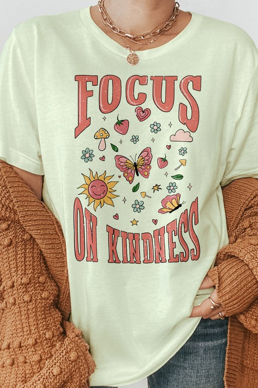 Focus on Kindness, Retro Graphic Tee
