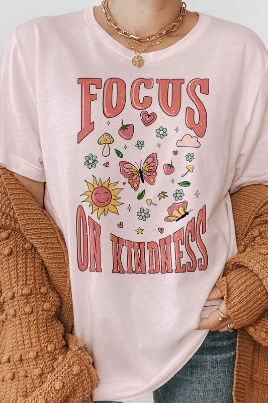 Focus on Kindness, Retro Graphic Tee