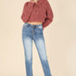 Melange multicolor sweater top