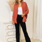 Open Front  Cardigan with Pockets