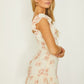 Twist Front Floral Mini Dress