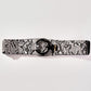 SNAKE PRINT WIDE FASHION BELT