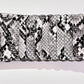 SNAKE PRINT WIDE FASHION BELT