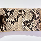 SNAKE PRINT WIDE FASHION BELT