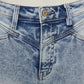 High Rise Acid Wash Flare Jeans