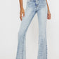 High Rise Acid Wash Flare Jeans