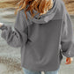 Zip-Up Drawstring Hooded Jacket