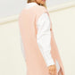 Pumpkin Pie Sleeveless Side Slit Long Sweater