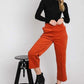 RIBBED VELVET CROP WIDE LEG PANTS PLUS