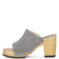 JARRAH SUEDE SLIDE CLOGS