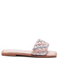 ALLIUM METALLIC WOVEN STRAP FLATS