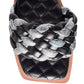 ALLIUM METALLIC WOVEN STRAP FLATS