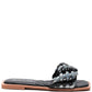 ALLIUM METALLIC WOVEN STRAP FLATS