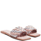 ALLIUM METALLIC WOVEN STRAP FLATS