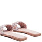 ALLIUM METALLIC WOVEN STRAP FLATS