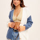 Color Block Sweater Cardigan