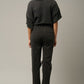 HIGH RISE DESTROYED BLACK JEANS