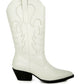 Ponsies Embroidered Block Heel Cowboy Boots