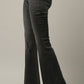 MID-RISE WIDE ELASTIC BANDED FLARE JEANS
