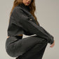 MID-RISE WIDE ELASTIC BANDED FLARE JEANS