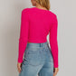 Asymmetrical Hem Sweater Top