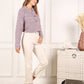 Melange multicolor sweater top