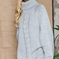 Solid Long Sleeve Turtleneck Sweater