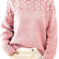 Mock neck knit sweater