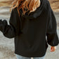 Zip-Up Drawstring Hooded Jacket