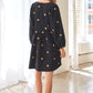 Corduroy Fabric Quilted Bib Henleystyle Mini Dress