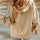 Zip-Up Drawstring Hooded Jacket