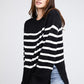 Ribbed Hem Stripe Sweater