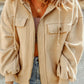 Zip-Up Drawstring Hooded Jacket