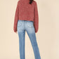 Melange multicolor sweater top