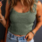 Scoop Neck Wide Strap Knit Vest