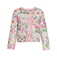 Tied Printeded Long Sleeve Jacket