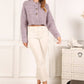 Melange multicolor sweater top