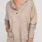 French Terry Acid Wash Kangaroo Pocket Hoodie