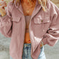 Zip-Up Drawstring Hooded Jacket