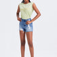 BAYEAS High Rise Bandless Denim Shorts