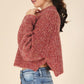 Melange multicolor sweater top