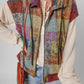 Plaid Zip Up Collared Neck Vest Coat