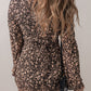 Floral Tied V-Neck Mini Dress