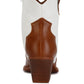 Wales Faux Leaher Patchwork Detail Boots