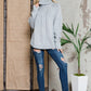 Solid Long Sleeve Turtleneck Sweater