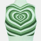 Heart Mock Neck Sweater Vest