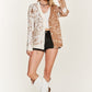 Heart paisley and Color block cardigan