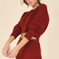 Ribbed knit crop top and skirt set