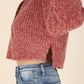 Melange multicolor sweater top