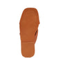 CHUBS Tan Puffy Strap Sliders Flat